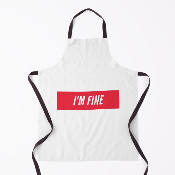 Item preview, I'm Fine - Red designed and sold by datfishstudio.