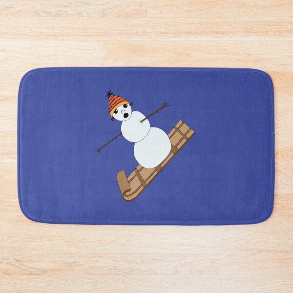 Item preview, Snowman sledding on toboggan designed and sold by Meg M Studio.