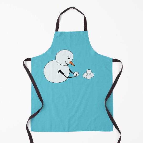 Item preview, Snowman making snowballs designed and sold by Meg M Studio.