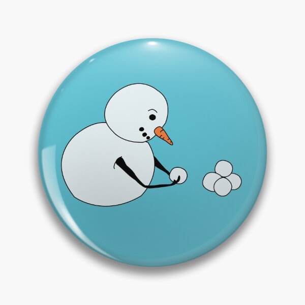 Item preview, Snowman making snowballs designed and sold by Meg M Studio.