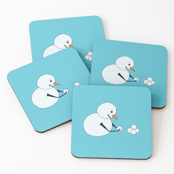 Item preview, Snowman making snowballs designed and sold by Meg M Studio.