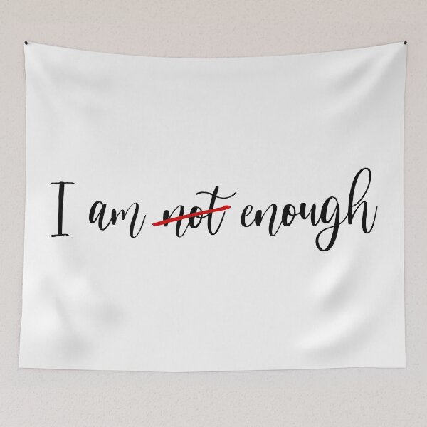 Item preview, I am enough designed and sold by Happyhobbithole.
