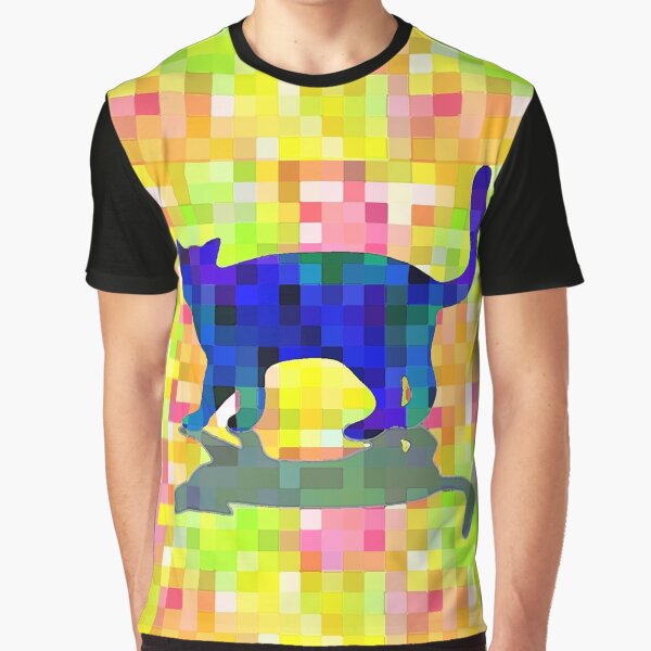 Vista previa del artículo con la obra «Cubist Cat», diseñado y vendido por MAMMAJAMMA.