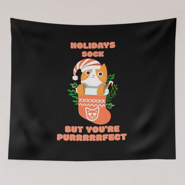 Item preview, Holidays Sock But You're Purfect designed and sold by TeachUrb.