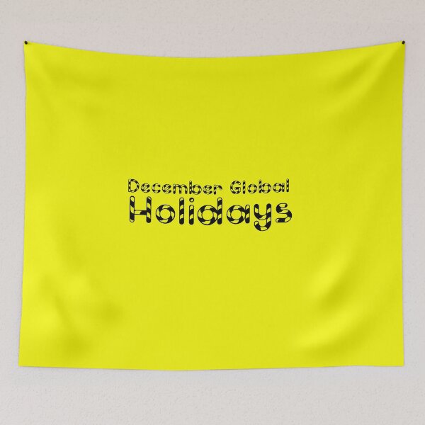 Item preview, December Global Holidays Yellow designed and sold by DamaliePierre.