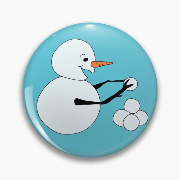 Item preview, Snowman piling snowballs designed and sold by Meg M Studio.