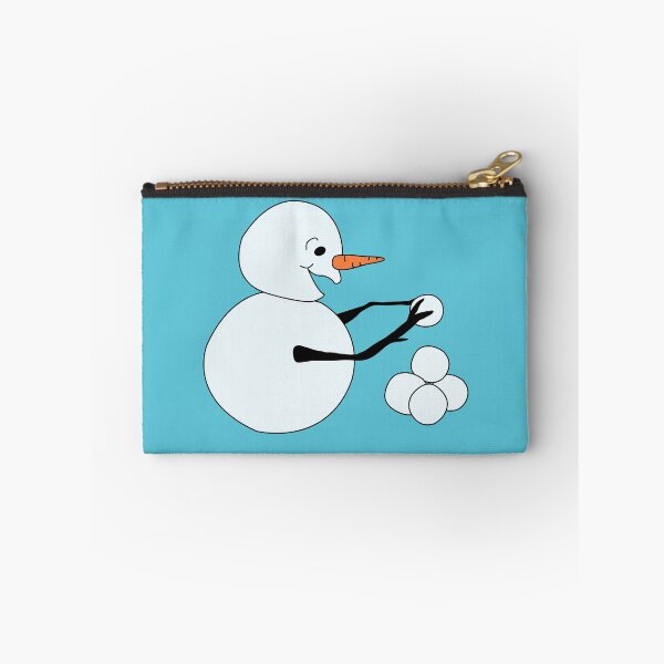 Item preview, Snowman piling snowballs designed and sold by Meg M Studio.