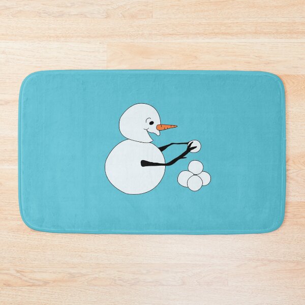 Item preview, Snowman piling snowballs designed and sold by Meg M Studio.