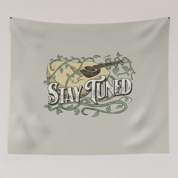 Item preview, Stay Tuned! Acoustic Guitar Vintage Vine designed and sold by giantstepdesign.