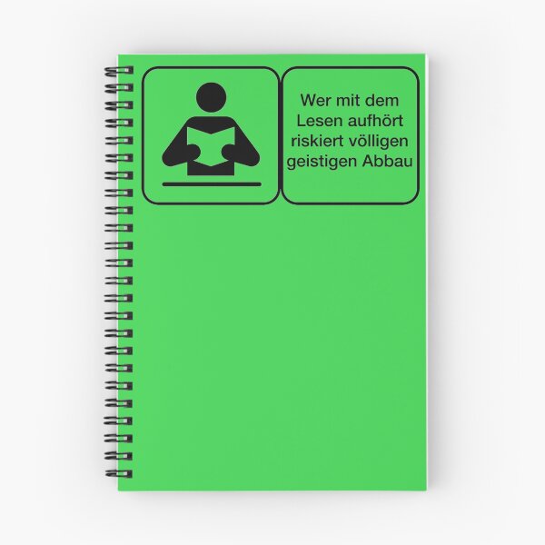 Artikelvorschau, Vektor Warnung Deutsch Lesen Geistiger Abbau entworfen und verkauft von Netsrotj.