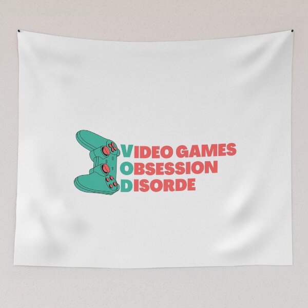 Item preview, Video games Obsession Disorder, Funny video games lover design. designed and sold by Theleochick.