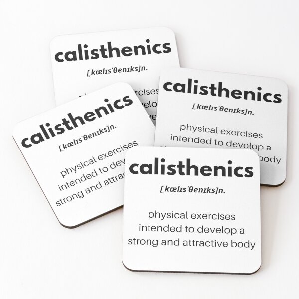 Item preview, Calisthenics funny definition  designed and sold by Atleta-Cali.