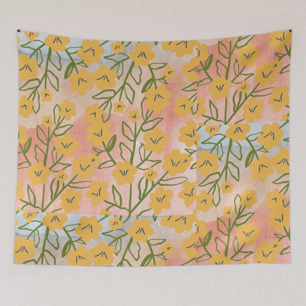 Item preview, Yellow flowers forever designed and sold by Kawabijutsu21.