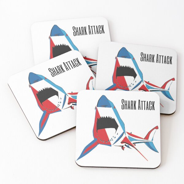 Item preview, shark attack designed and sold by SerafinDesign.