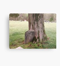 '"THE CEMETERY, a Series', No. 5, Stone and Wood"... prints and products Metal Print