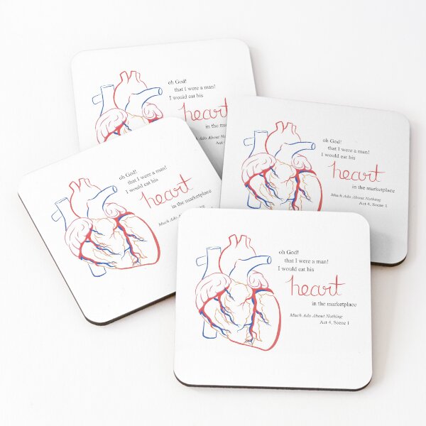 Item preview, oh God! that I were a man! I would eat his heart in the marketplace - Shakespeare Calligraphy designed and sold by skylarkdesigns.
