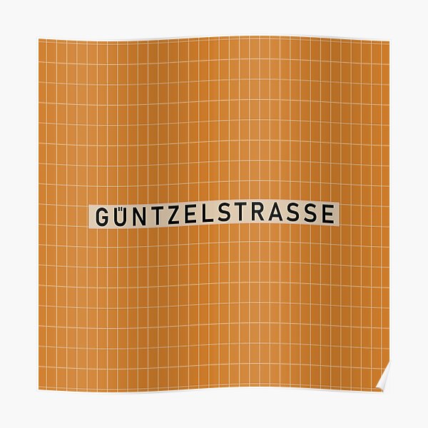 Güntzelstraße Station Tiles (Berlin) Poster