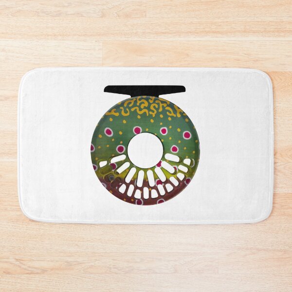 Item preview, Rainbow Trout Skin Fly Fishing Reel designed and sold by Space Art.