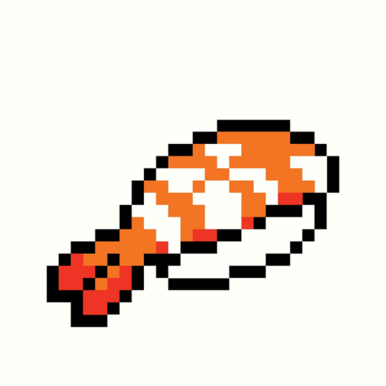 university games sushi pixel puzzle