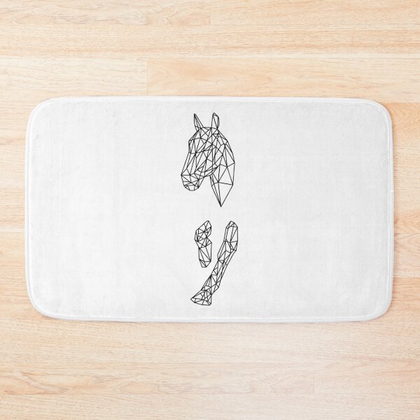 Item preview, Black Geometric Horse designed and sold by 5thSeason.