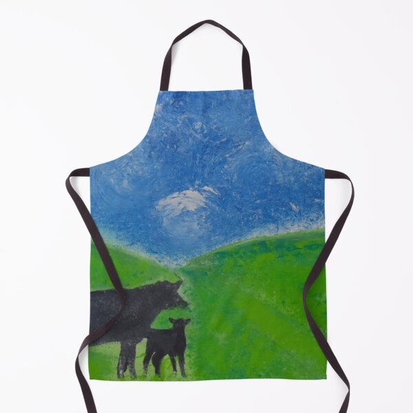 Item preview, Cows Admiring The Sky Inspired By Starry Night Van Gogh Concetta Ellis designed and sold by concettaellis.