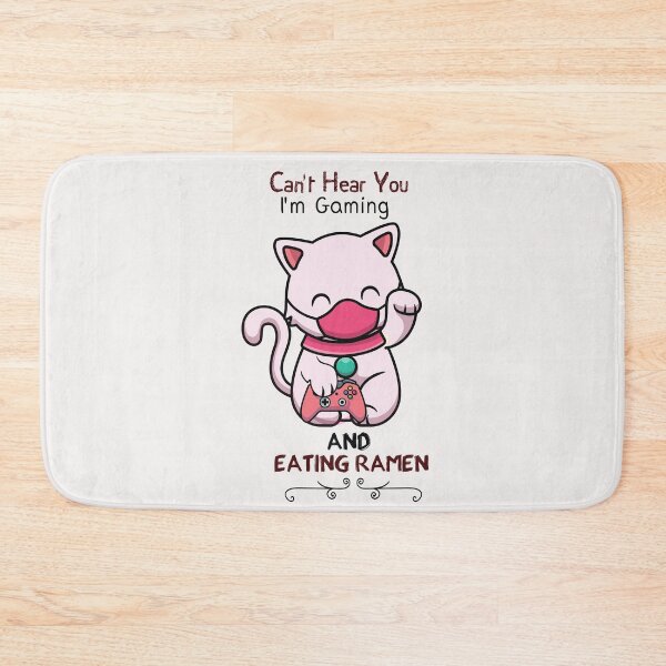 Item preview, Can't Hear You I'm Gaming and eating ramen - online games designed and sold by Hannah  Pillic.