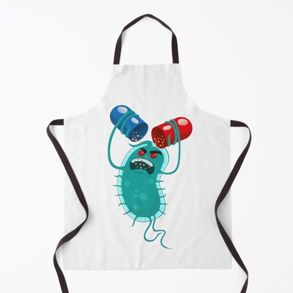 Item preview, Cartoon representation of a super bug a microorganism, feeding on the drug or antibiotic designed and sold by LucianoCosmo.