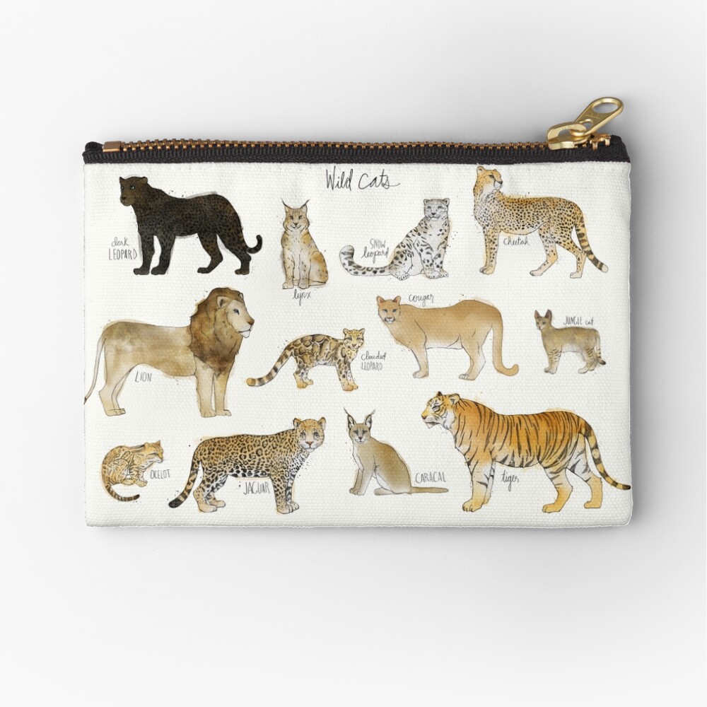 Wild Cats Zipper Pouch