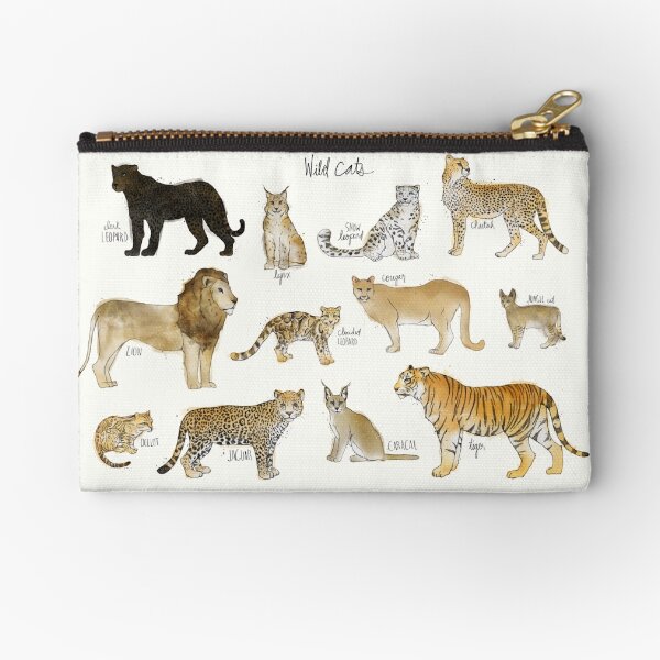 Wild Cats Zipper Pouch