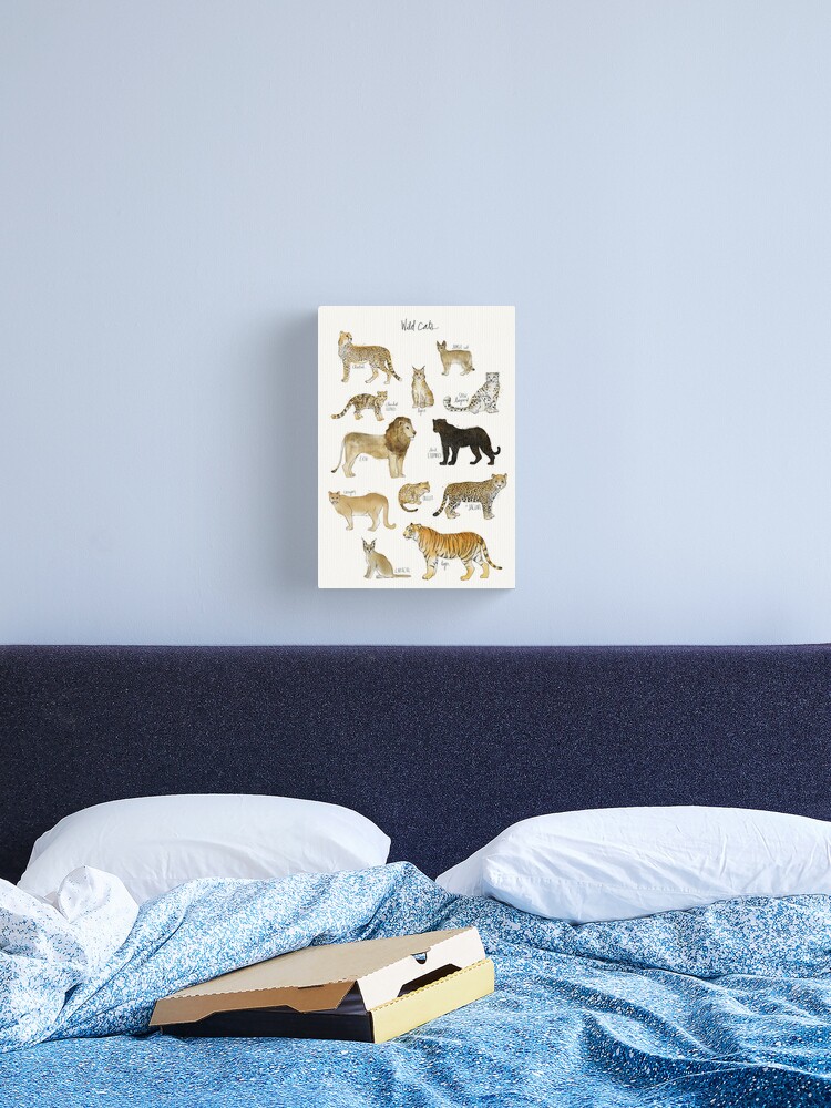 Thumbnail 1 of 3, Canvas Print, Wild Cats designed and sold by Amy Hamilton.