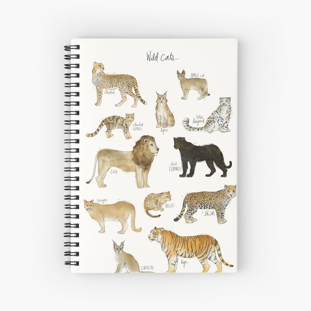 Wild Cats Spiral Notebook