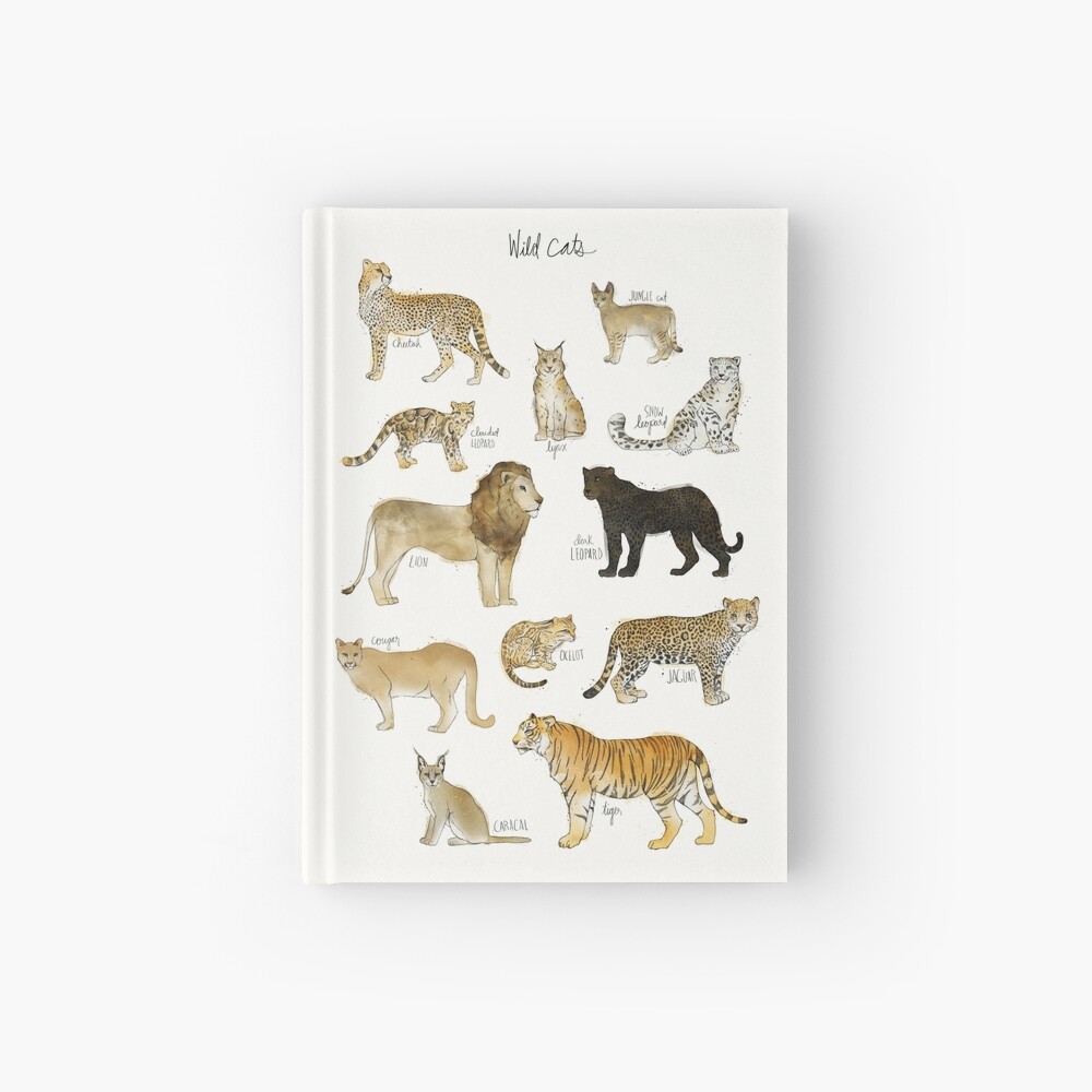 Wild Cats Hardcover Journal