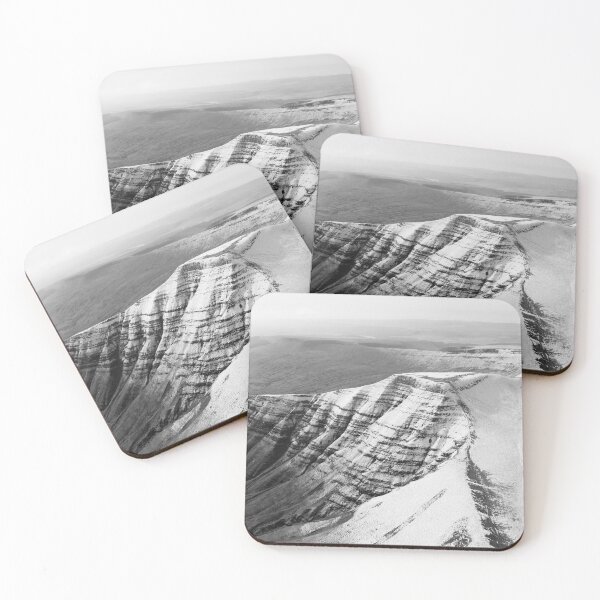 Item preview, Brecon Beacons National Park Wales snow Black and white 3 designed and sold by panoverse.