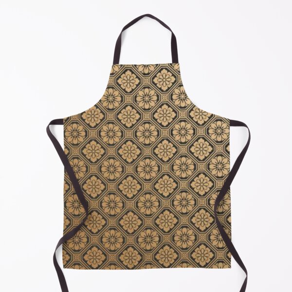 Item preview, Gold flower wallpaper pattern designed and sold by astrunb5.