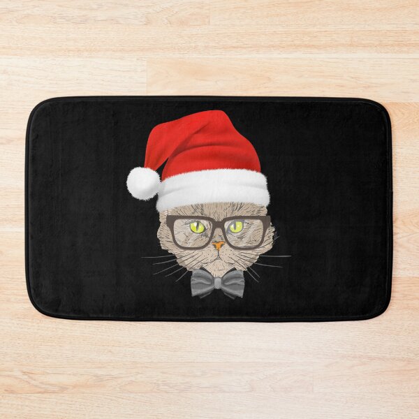 Item preview, Santa Cat,Cat in Christmas Hat,cat lover christmas-Sweatshirt-hoodies-Stickers & Magnets designed and sold by Aminepop.