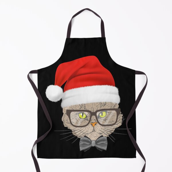 Item preview, Santa Cat,Cat in Christmas Hat,cat lover christmas-Sweatshirt-hoodies-Stickers & Magnets designed and sold by Aminepop.