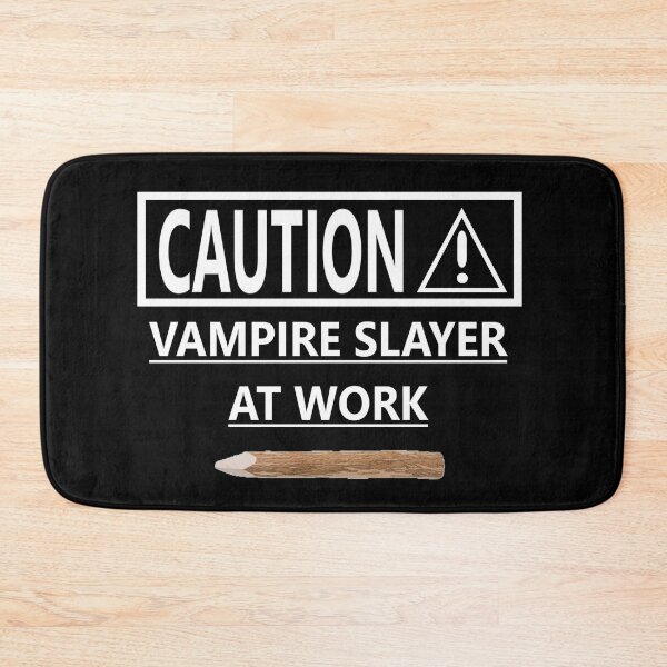 Item preview, CAUTION VAMPIRE SLAYER designed and sold by onemoormove.