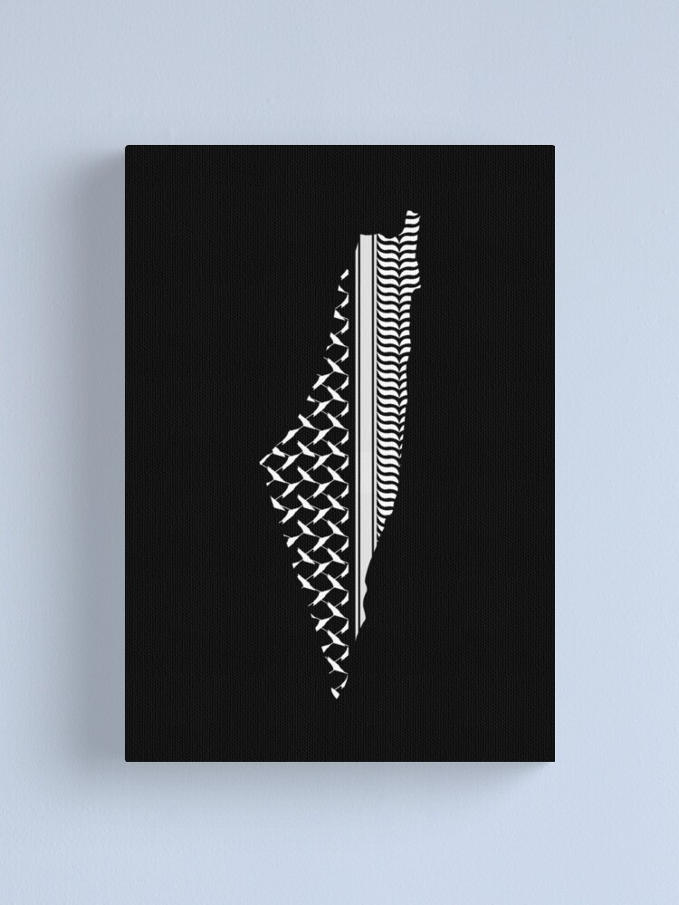 Colored Palestinian Keffiyeh - كوفية فلسطينية  Canvas Print for