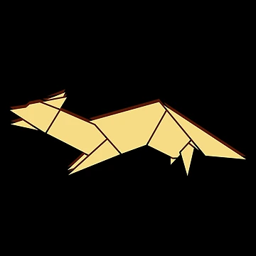 Artwork thumbnail, Fox Origami by Patternsonly