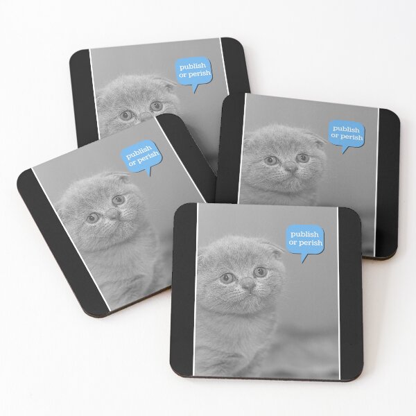 Item preview, Publish or Perish- Humorous Cat Writing Design  designed and sold by statsandcats.