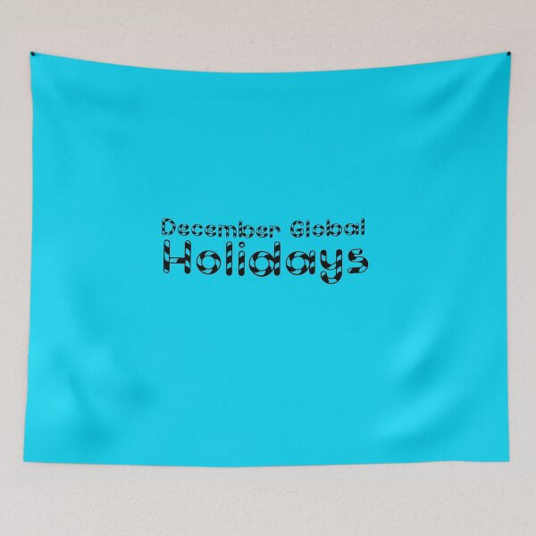 Item preview, December Global Holidays Blue designed and sold by DamaliePierre.