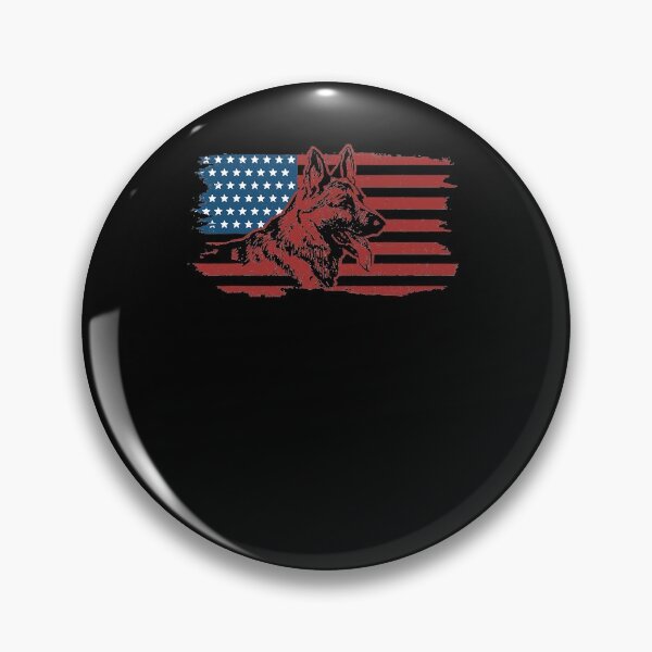 Item preview, German Shepherd Dog American Flag Patriotic K-9 Unit designed and sold by HenningMadsen.