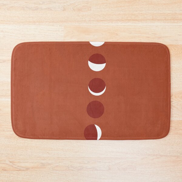 Item preview, Lunar Eclipse, Moon Phase, Terracotta, Mid Century designed and sold by technicolorable_art.