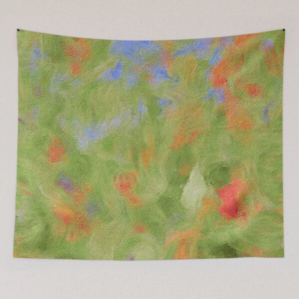 Item preview, Summer Flowers - Abstract Painting - Impressionistic Floral Pattern Monet Inspired Art designed and sold by PiperArtDesign.