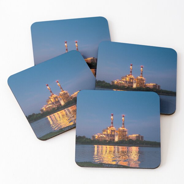 Item preview, Factory reflection at night designed and sold by Dave Fine.