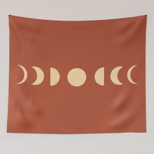 Item preview, Moon Phase, Lunar, Boho, Bohemian designed and sold by technicolorable_art.