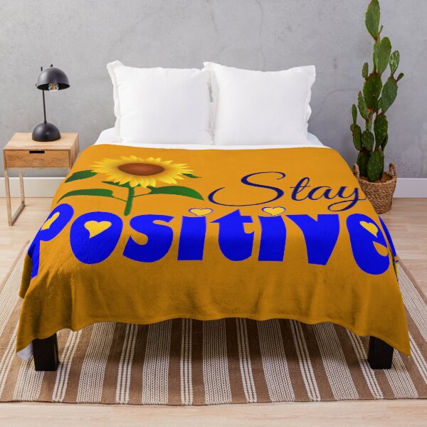 Artikelvorschau, ❤️Bleib positiv-inspirierend Sonnenblumen Zitat entworfen und verkauft von Fantabulous.