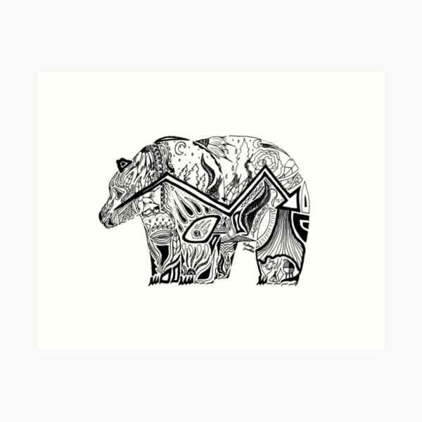 Item preview, Bear - Canadian Ojibwe Artist designed and sold by Mackenzie "Kenzie" Janveaux.