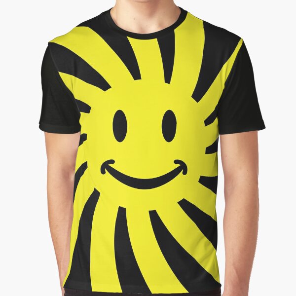 Wasted Heroes/House Music T Shirt/Acid Smiley Face T Shirt/Rave T shirts/Mens Disco T Shirt/Dance Music T shirts/Yellow/Men, Small