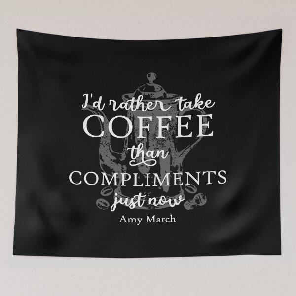 Item preview, Coffee March Sisters Little Women Louisa May Alcott print designed and sold by jakehughes2015.